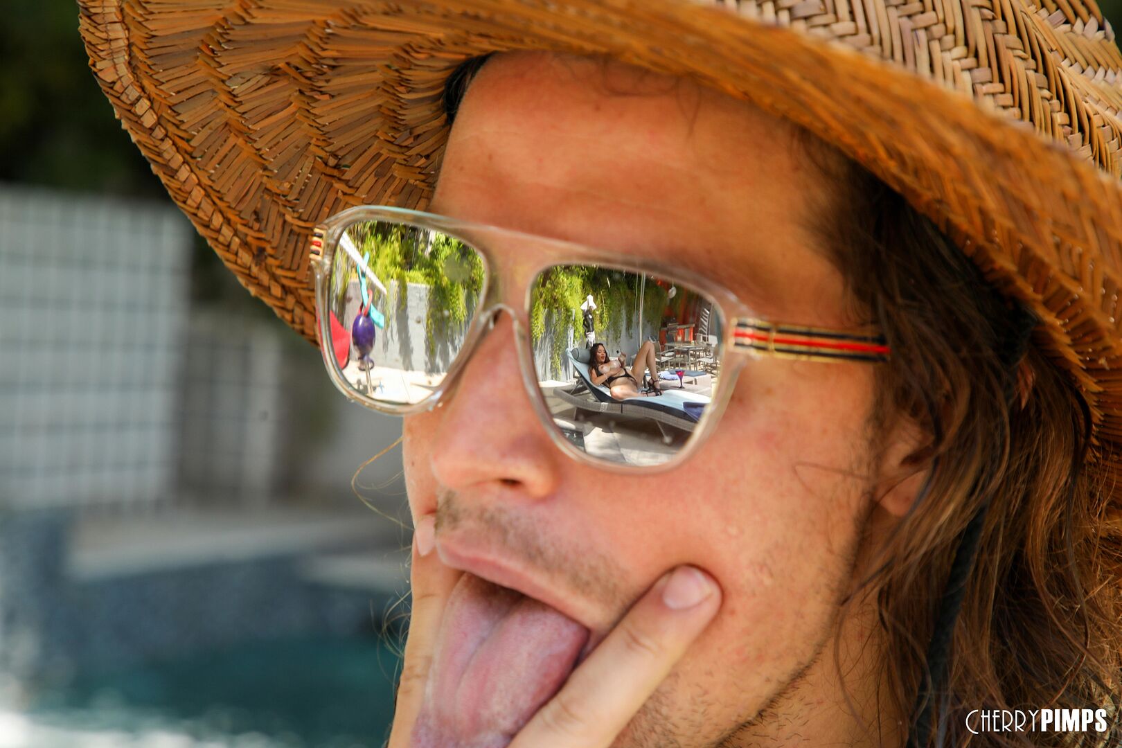 Pool Boy Flirtation