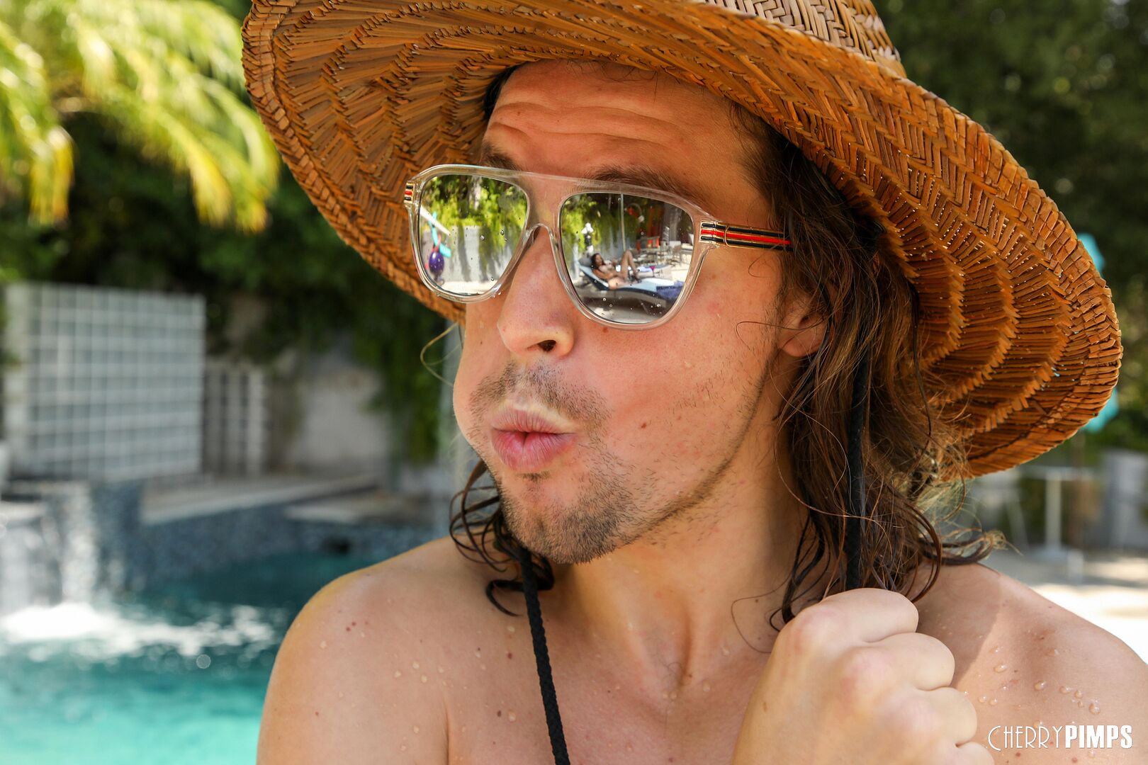 Pool Boy Flirtation