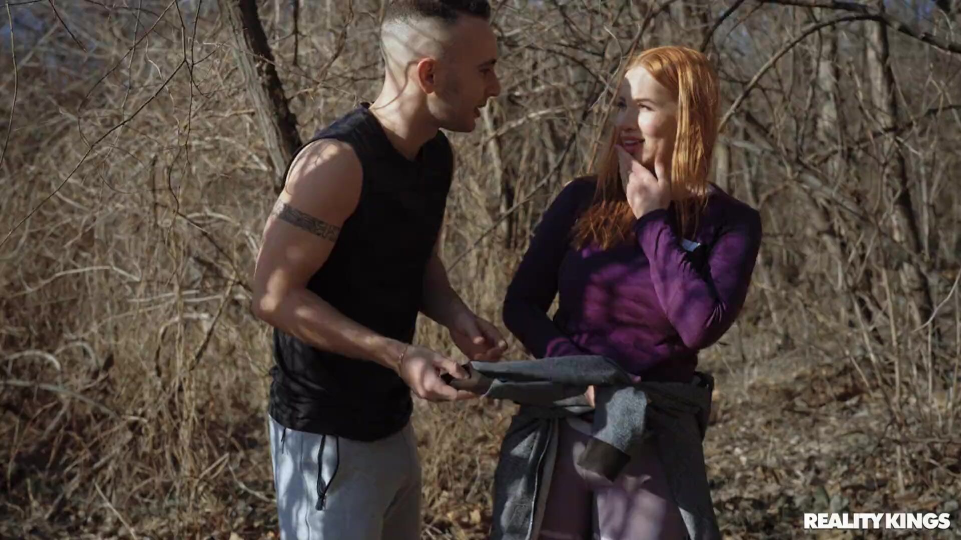 Redhead Rips Pants