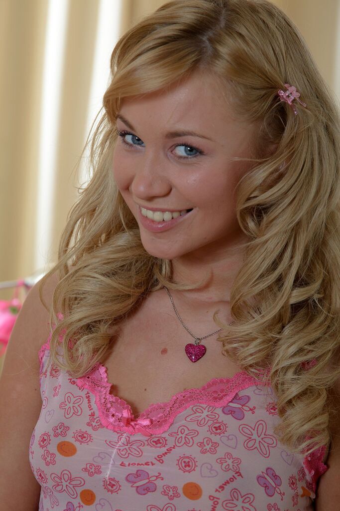 Tender Blonde Teen Lexa Discovers Sex Toys