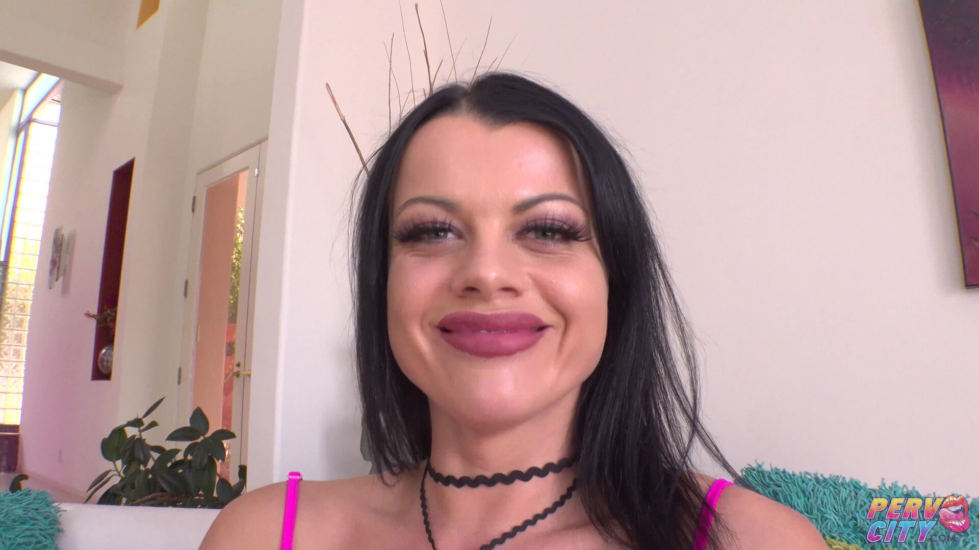 Naughty Nadia White Tickles Her Sensitive Clit