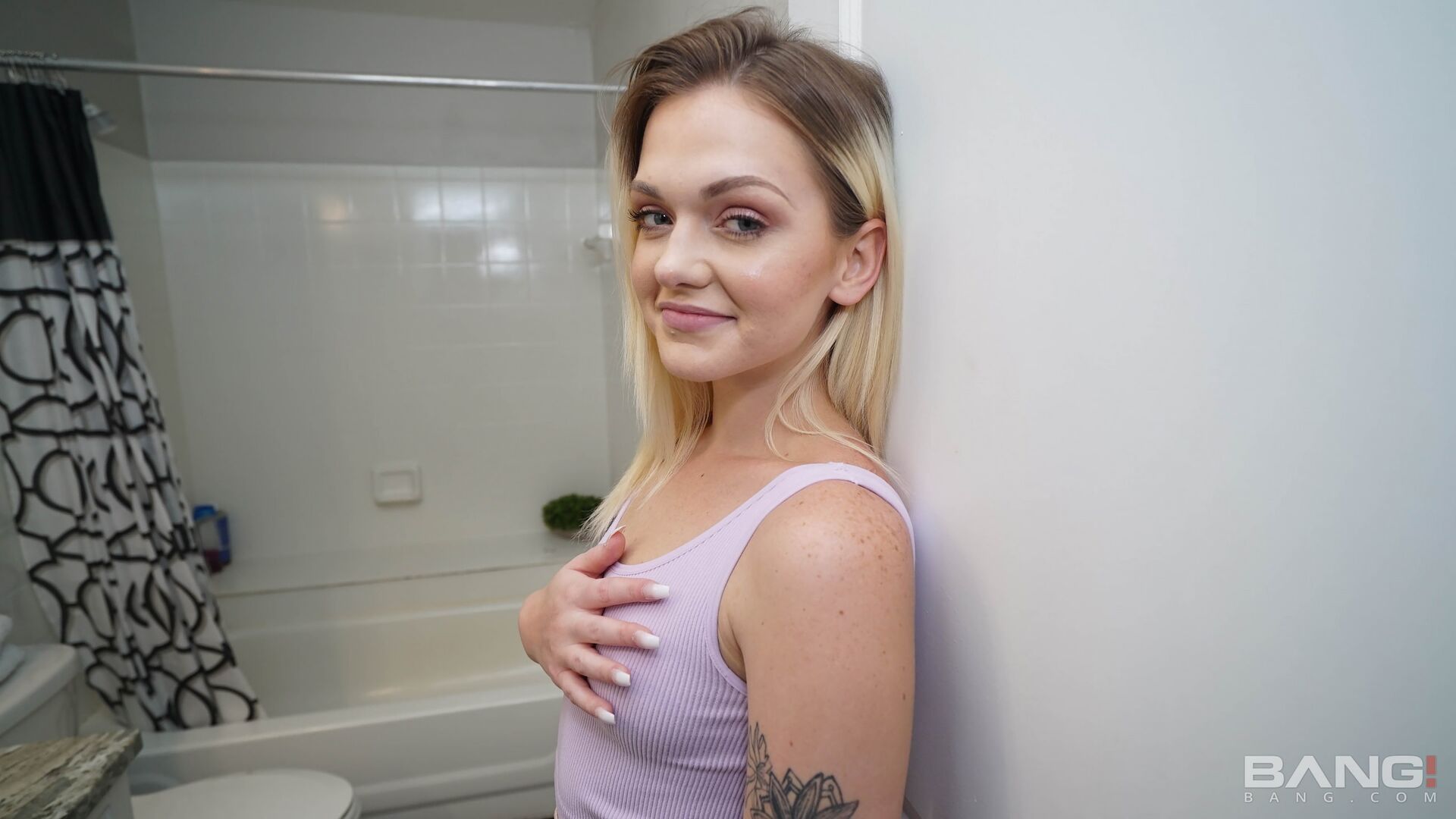 Teen With Pierced Nipples Joey White Fucks In The Shower