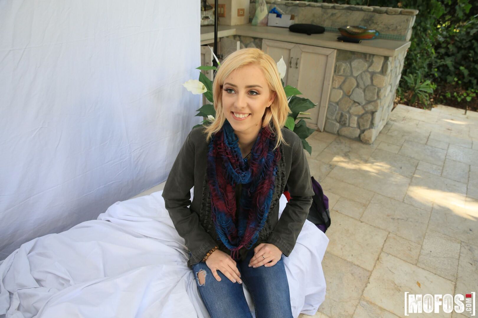 Blonde Model Sucks Homeowner