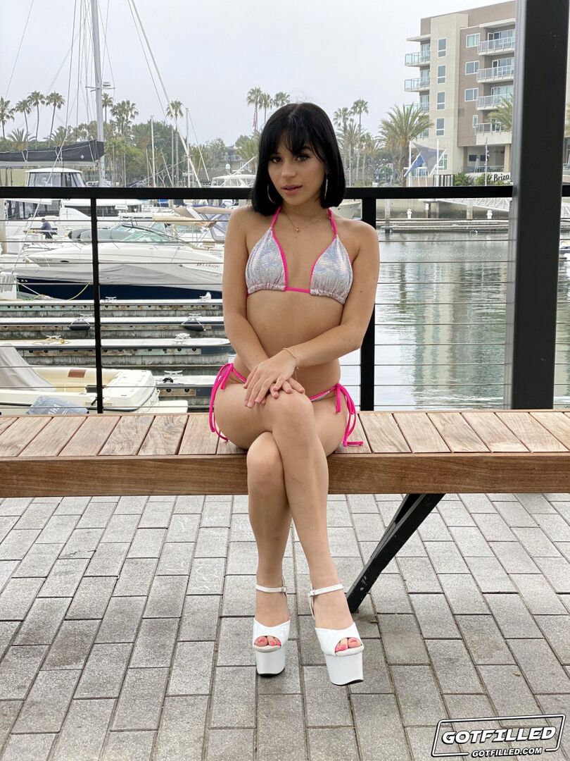 Aria Returns For A Cum Filling