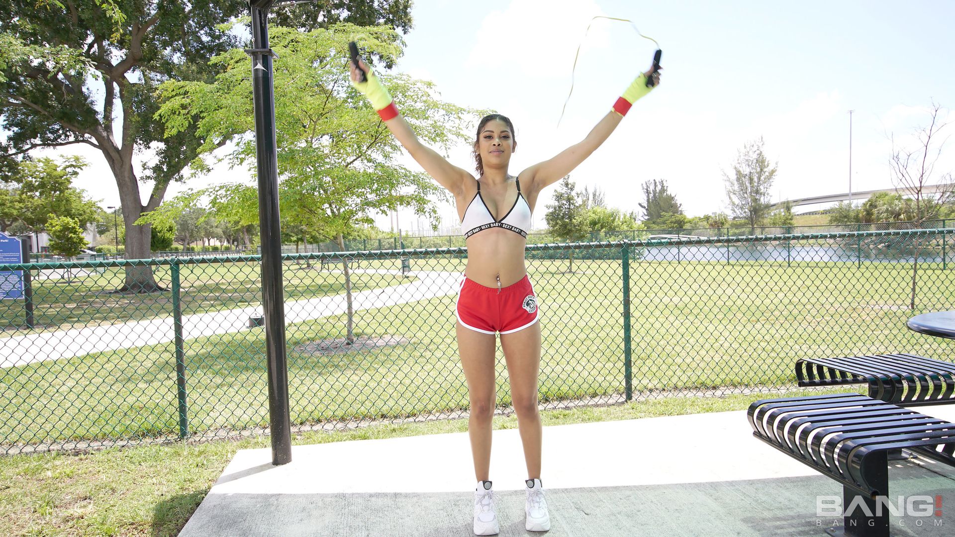 Jeni Angel Gets Her Pussy Pounded In The Boxing Ring
