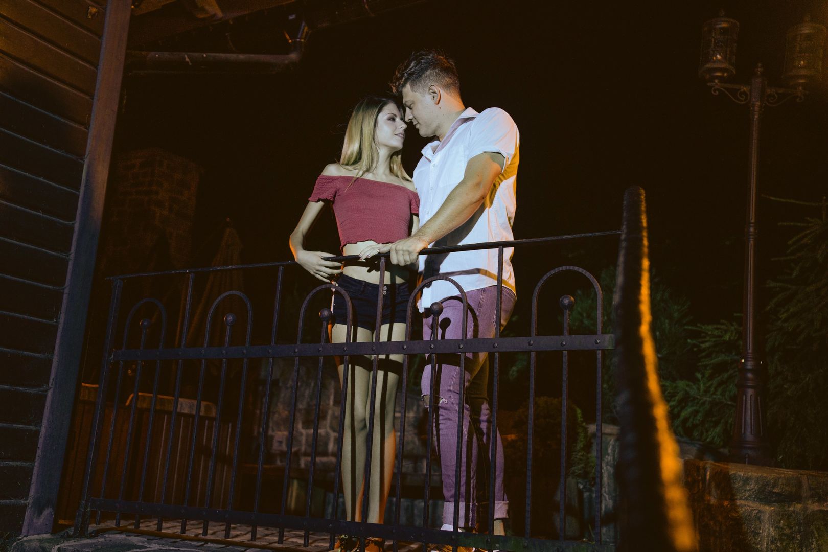 Jealous wife cheating sex outdoors