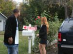 Janet holds a private Open House and takes on three guys.