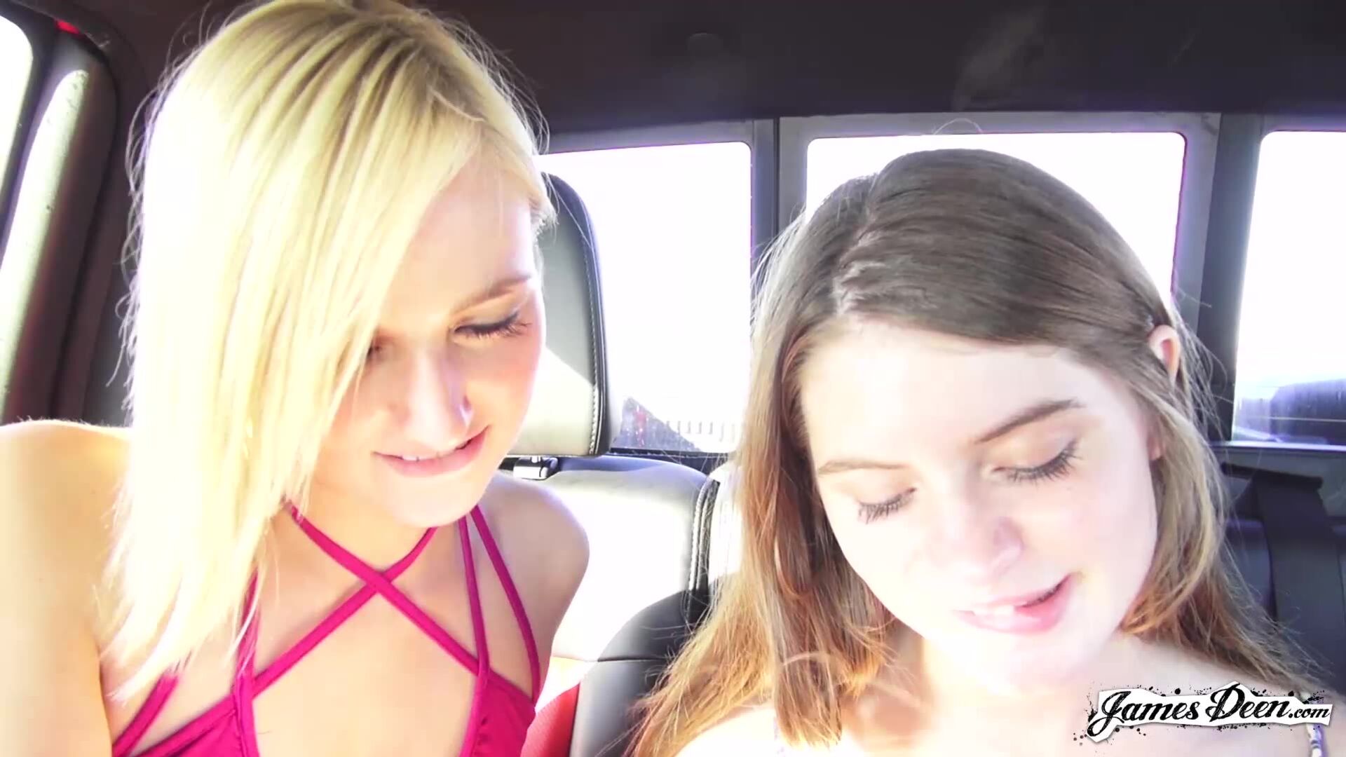 Road Head And Three Sluts Lesbian Pussy Play on Las Vegas Sex Trip Part 7