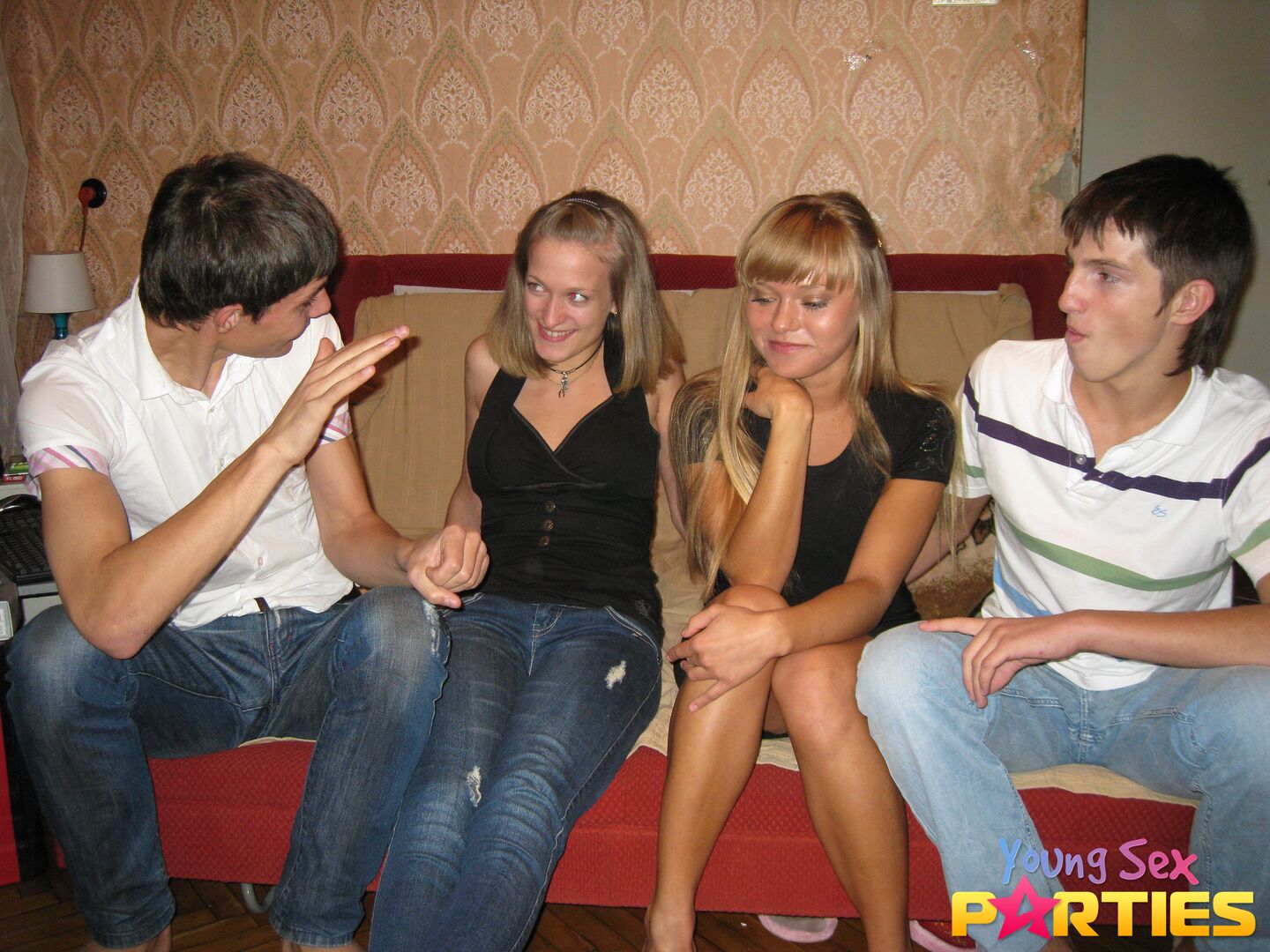 SWINGER SEX WARMING UP TEENS' COCKS AND PUSSIES