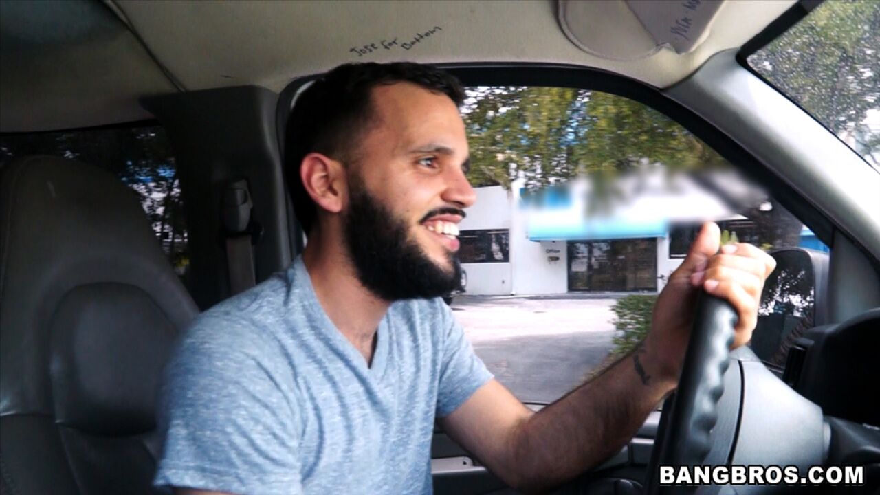 Sexy blonde fucked on the Bangbus
