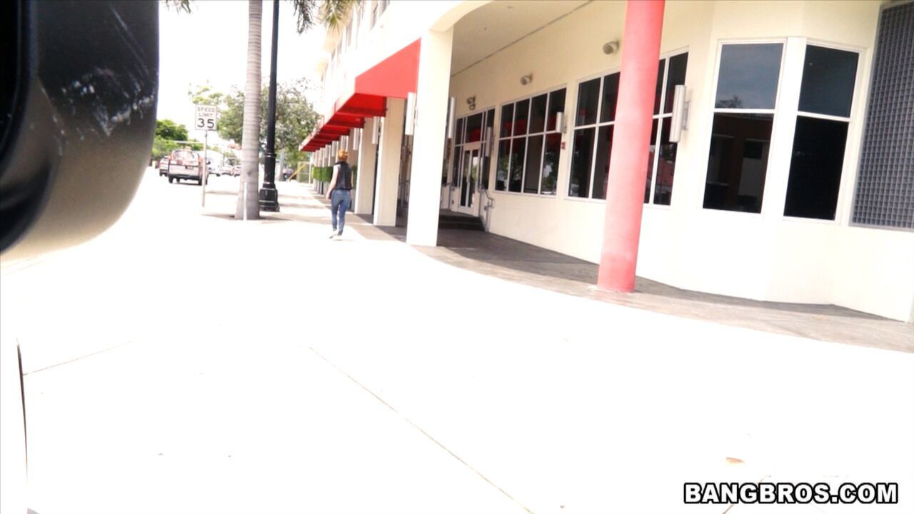 Sexy blonde fucked on the Bangbus