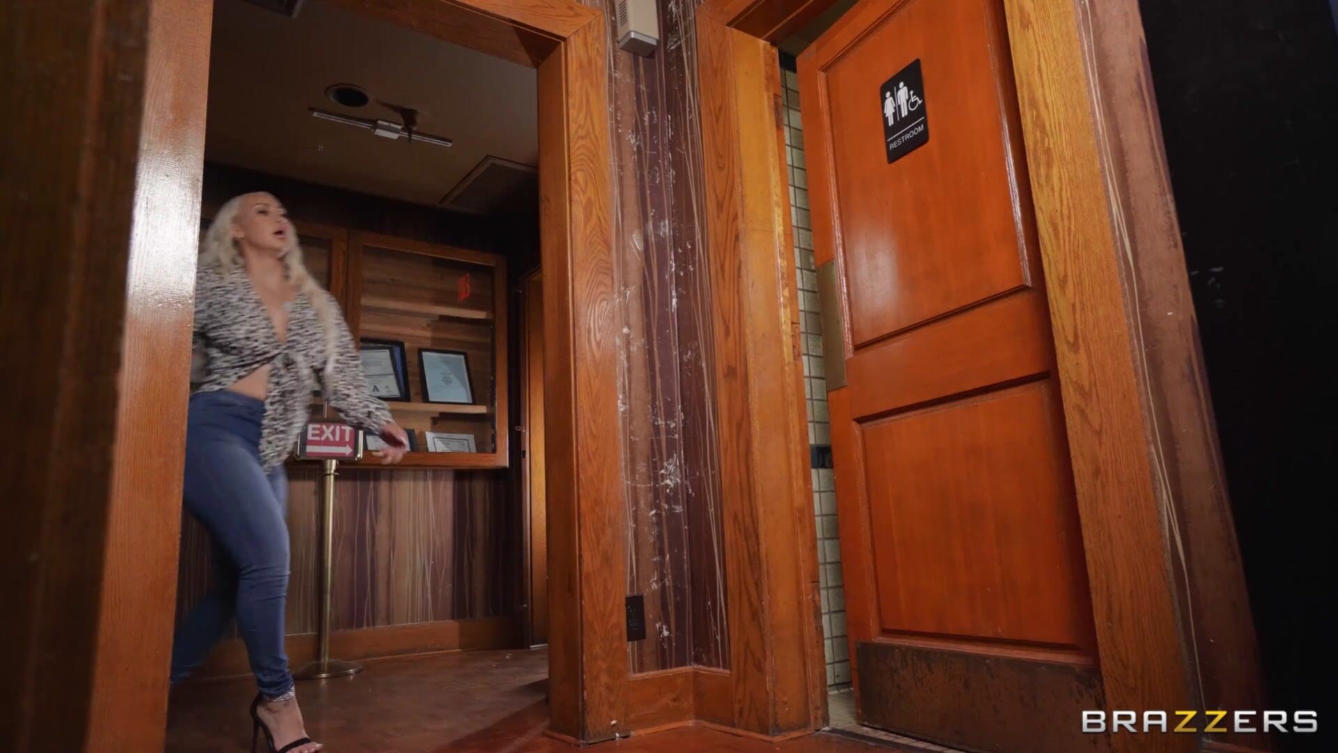 Waiter Gets Served a Big Round Ass