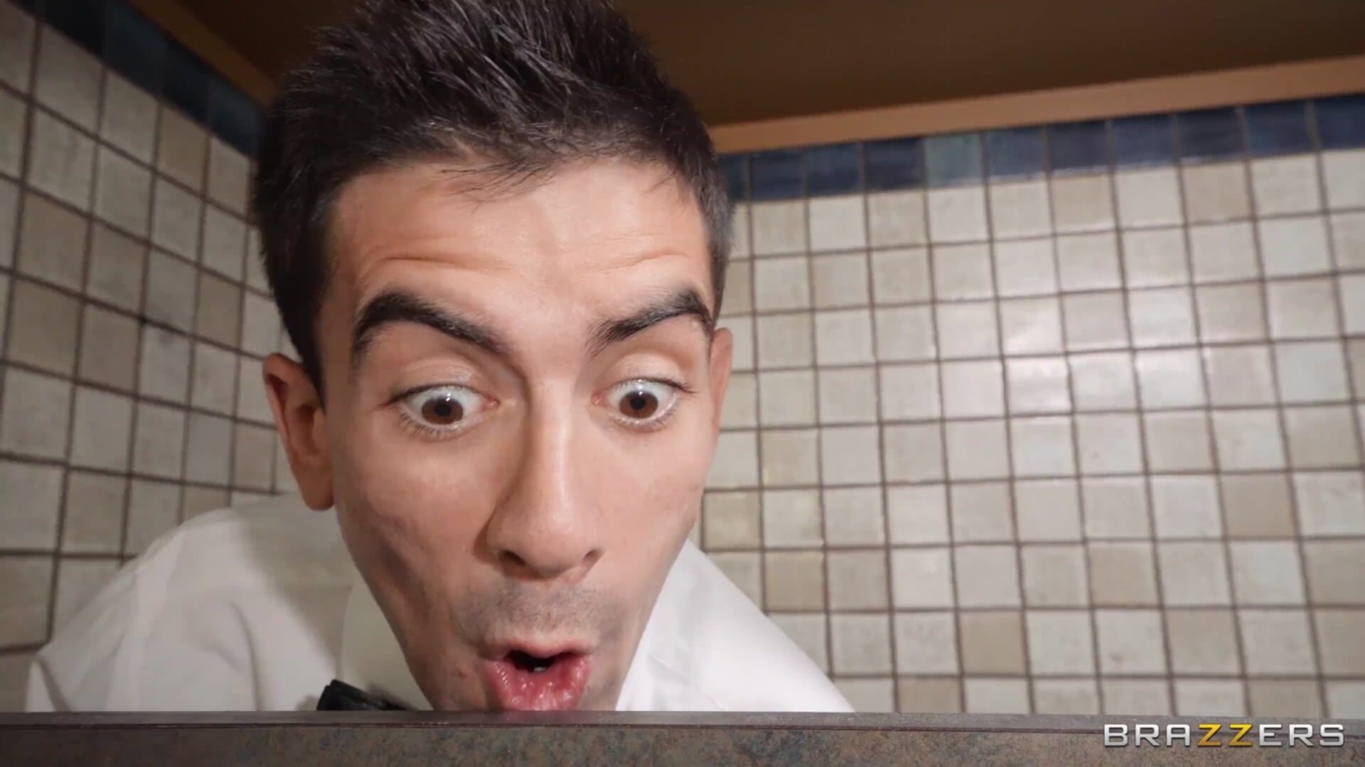 Waiter Gets Served a Big Round Ass