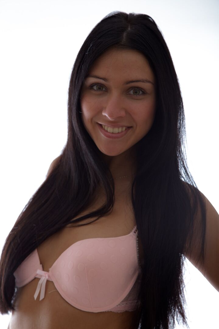 Glamorous Teen Zara in White Stockings is Irresistible!