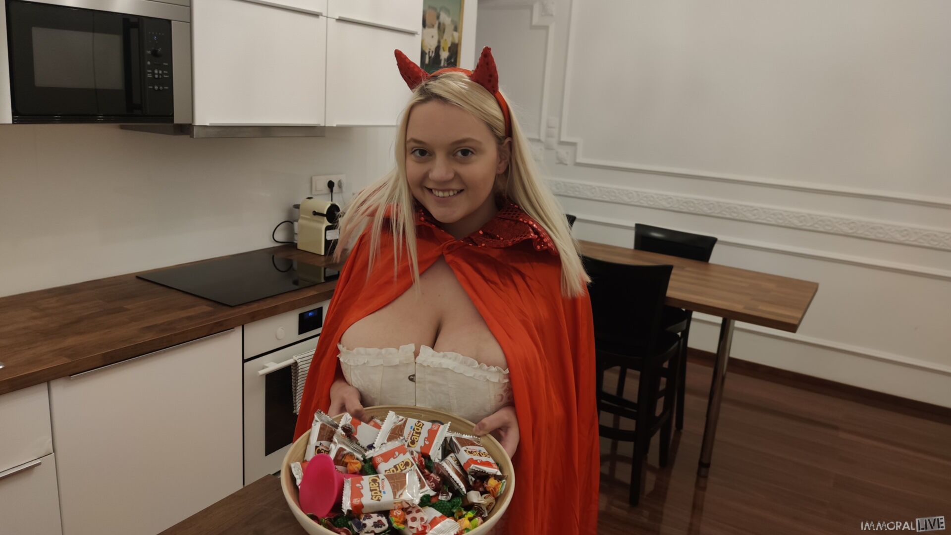 Trick or Anal Creampie Treat for Busty MILF Sandra Sweet - Part 1