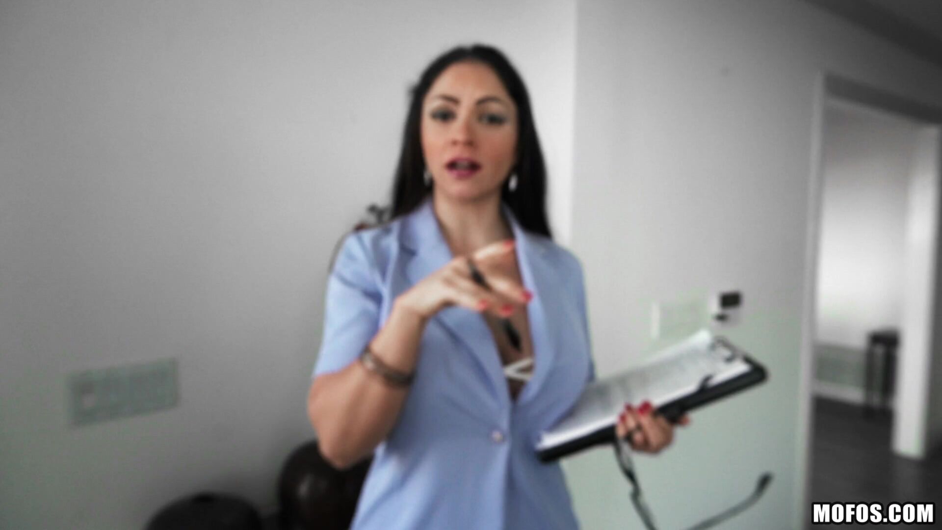 Big Tit Latina Blows Client