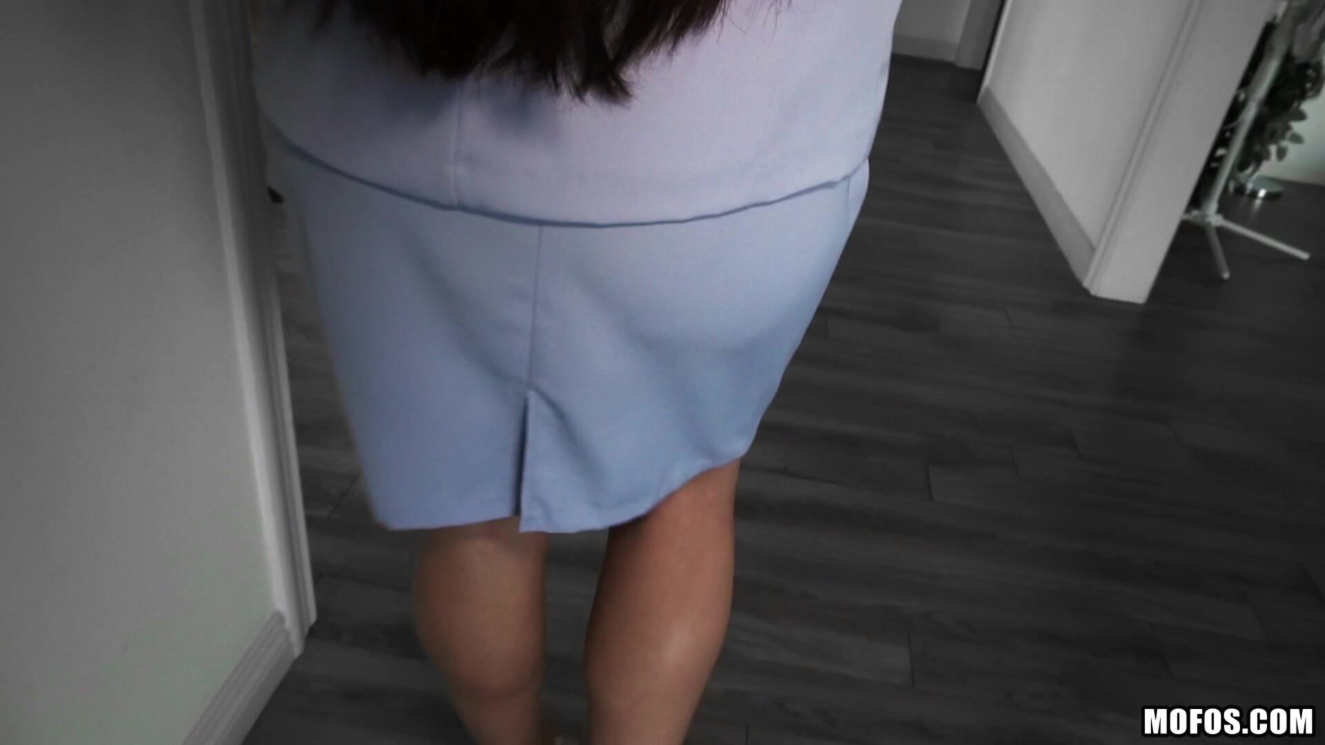 Big Tit Latina Blows Client