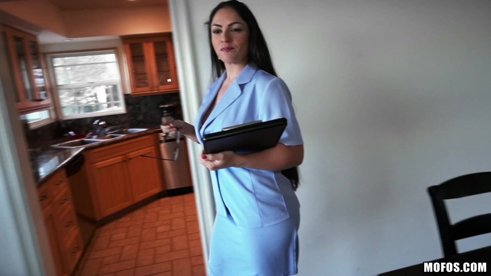 Big Tit Latina Blows Client