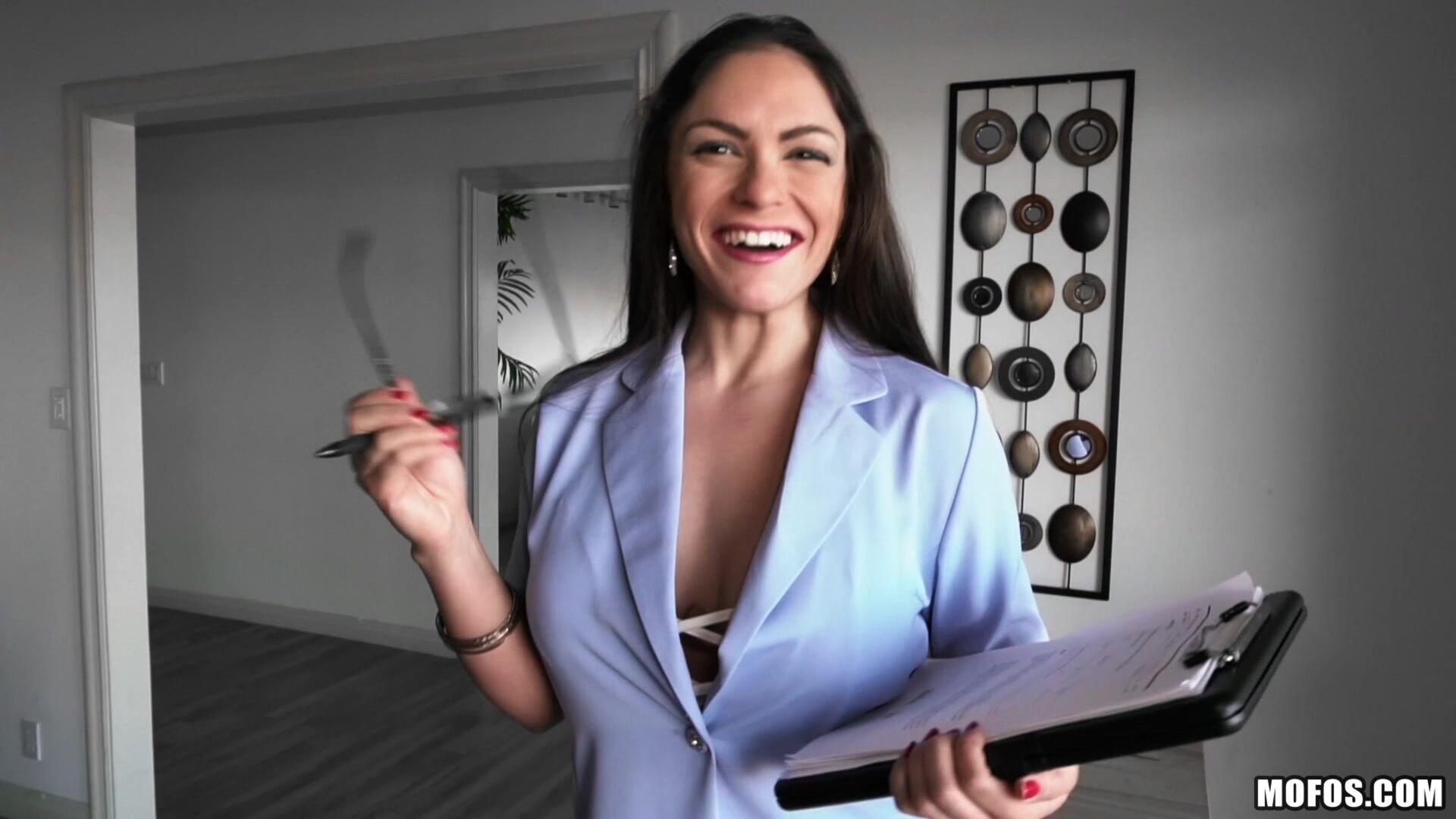 Big Tit Latina Blows Client