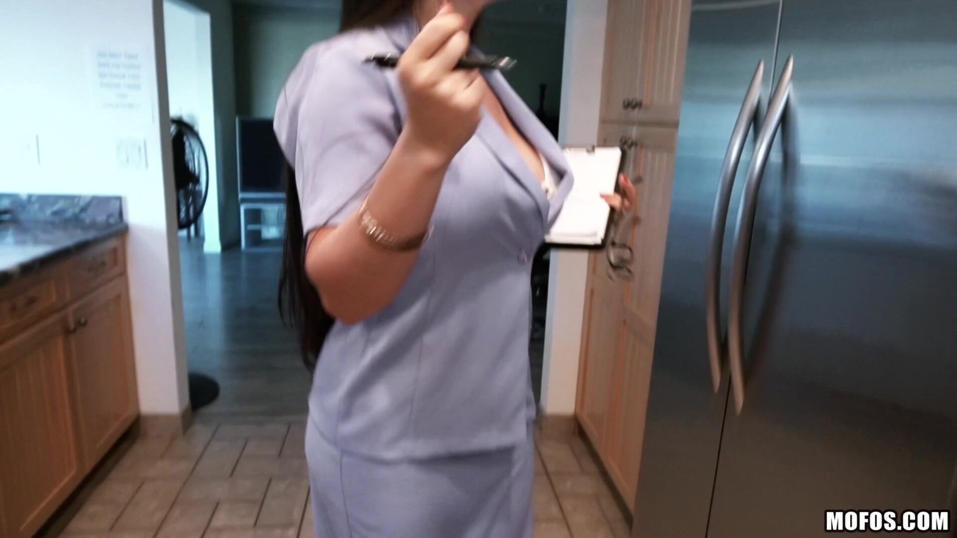 Big Tit Latina Blows Client