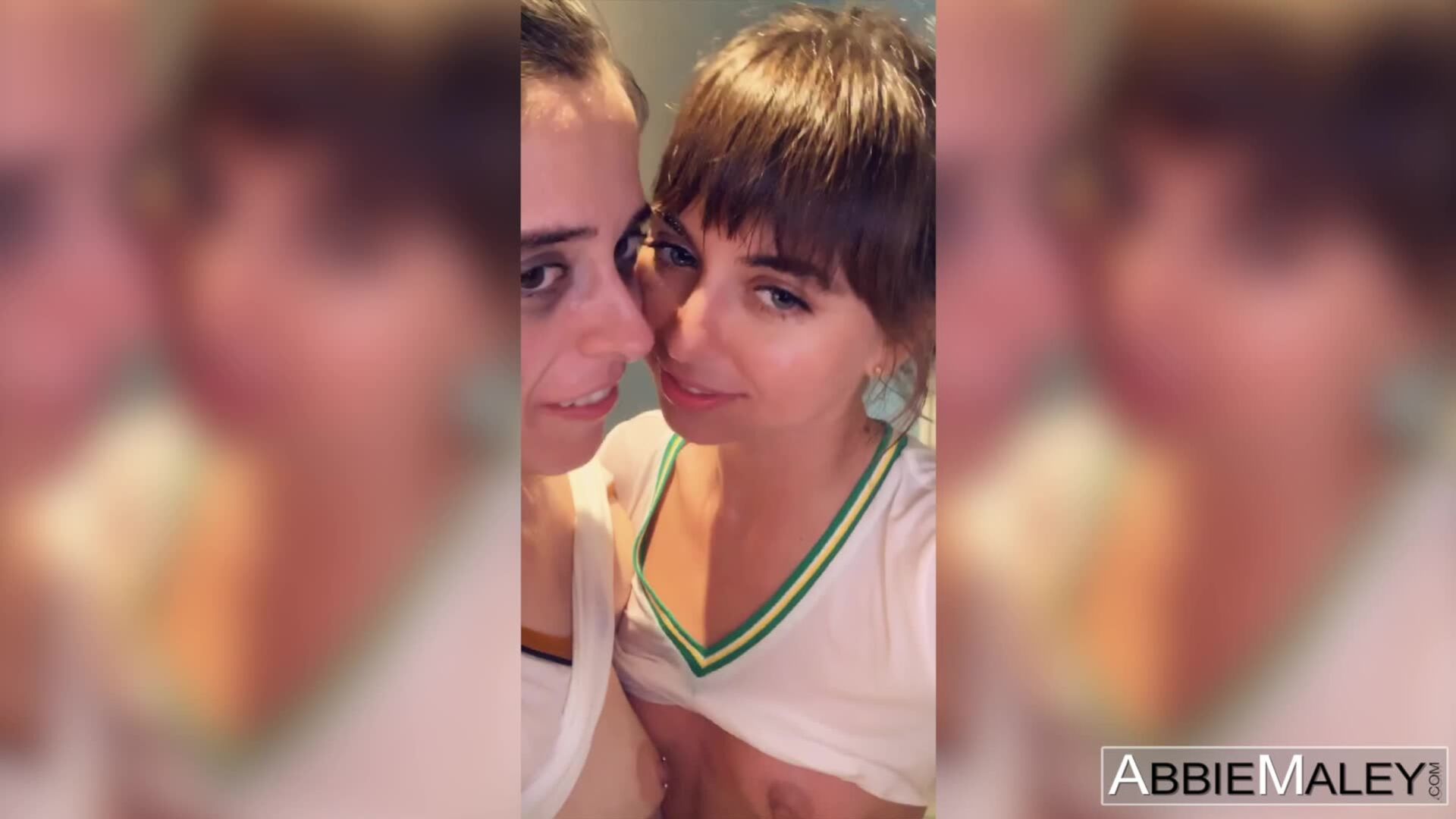 Abbie Maley and Riley Reid: Banana Sucking Sluts