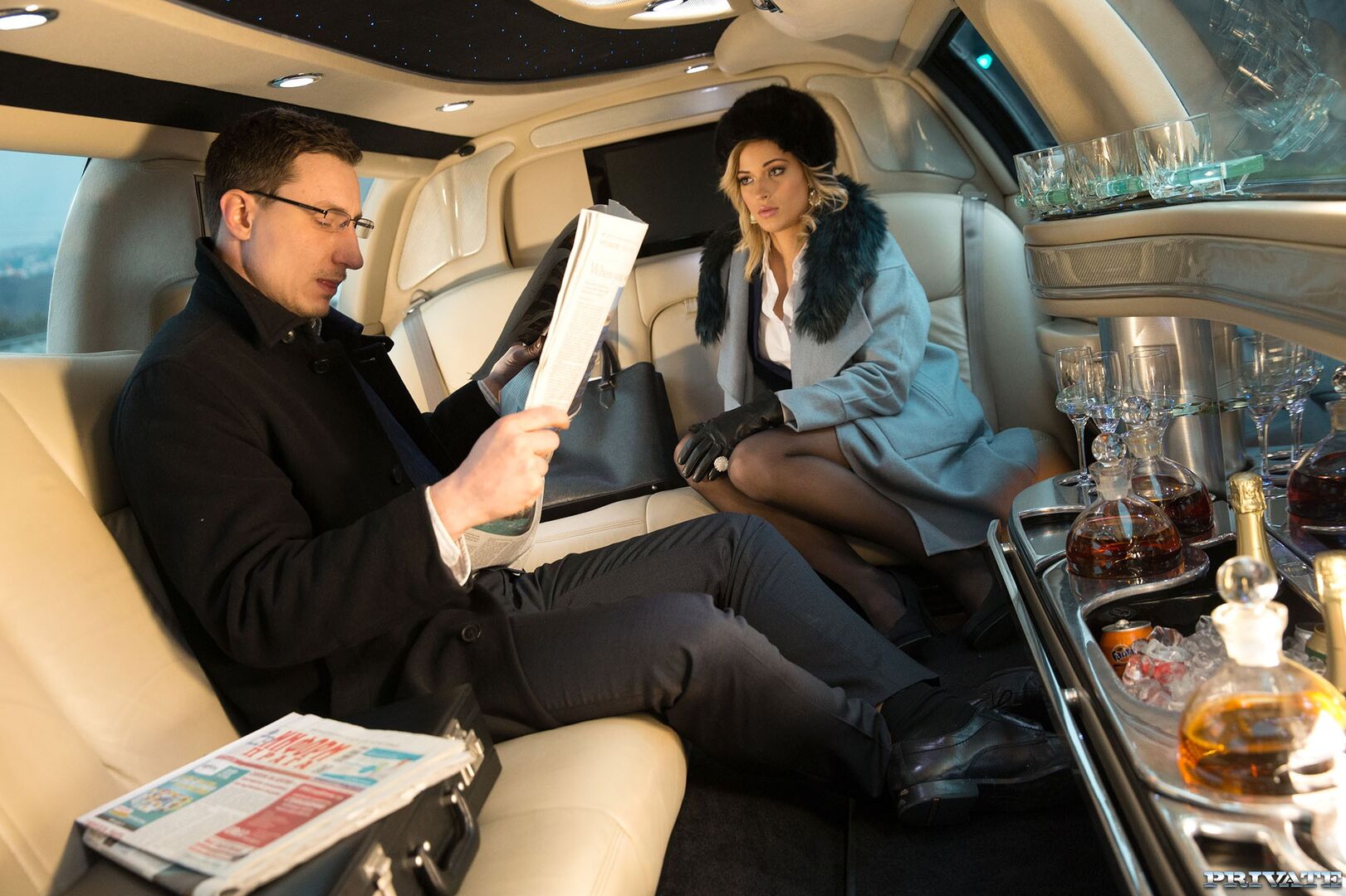 Classy New Cummer Ria Sunn Gets Destroyed in the Back of a Limo