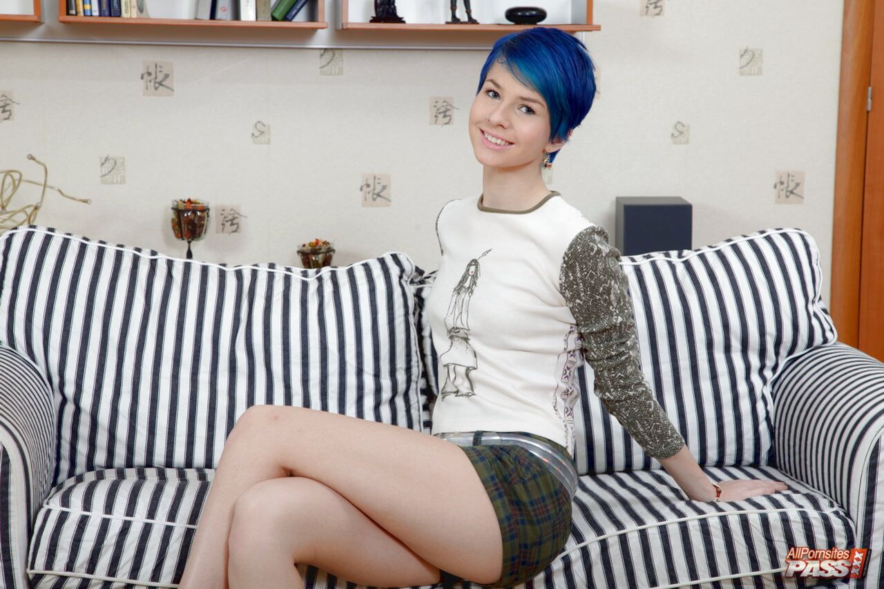 Teen Ekaterina goes for ride
