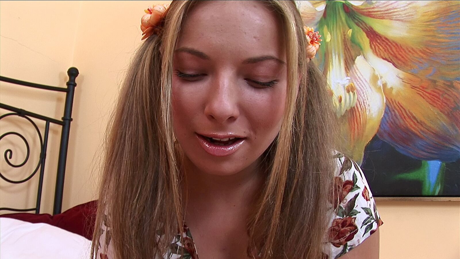 Cute Pig-tailed Teen Teases You With Her Sexy Feet