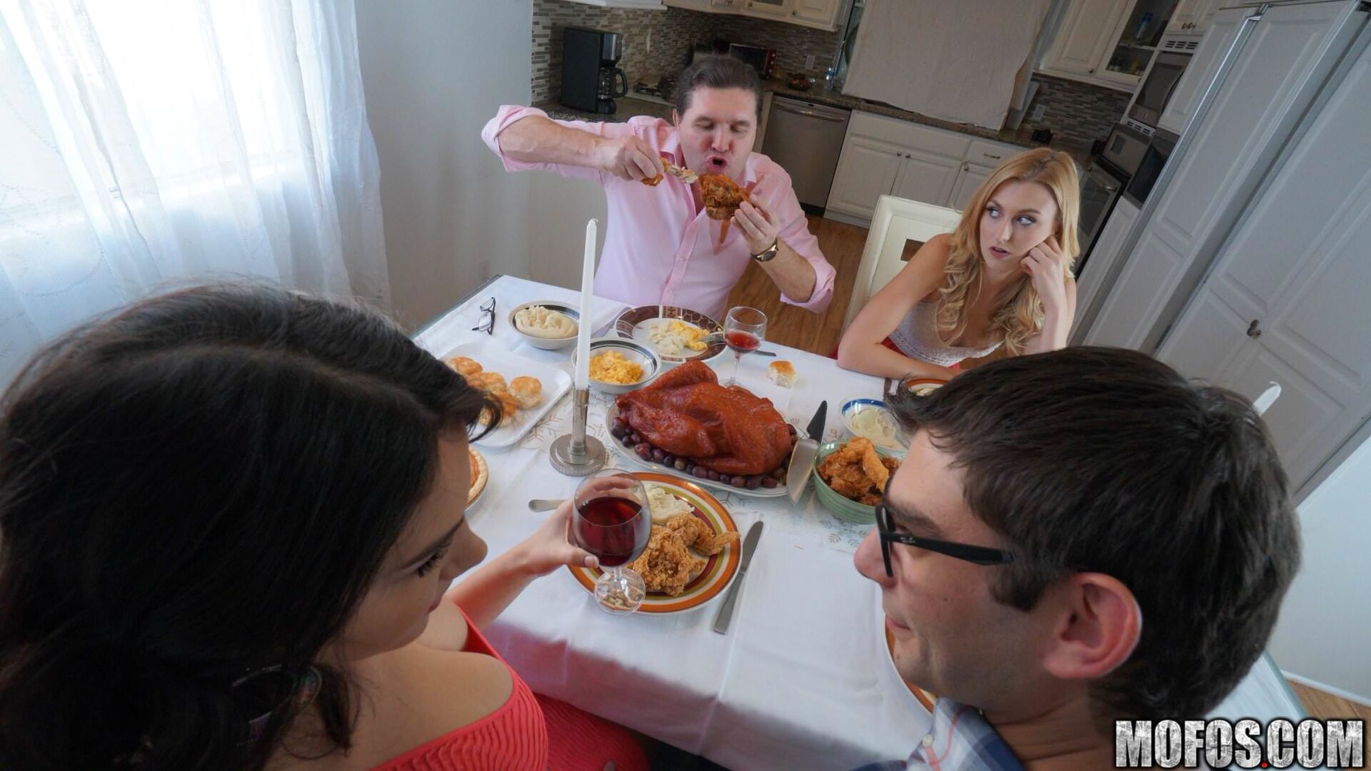 Alexa and Valentina Give Deepthroat BJ