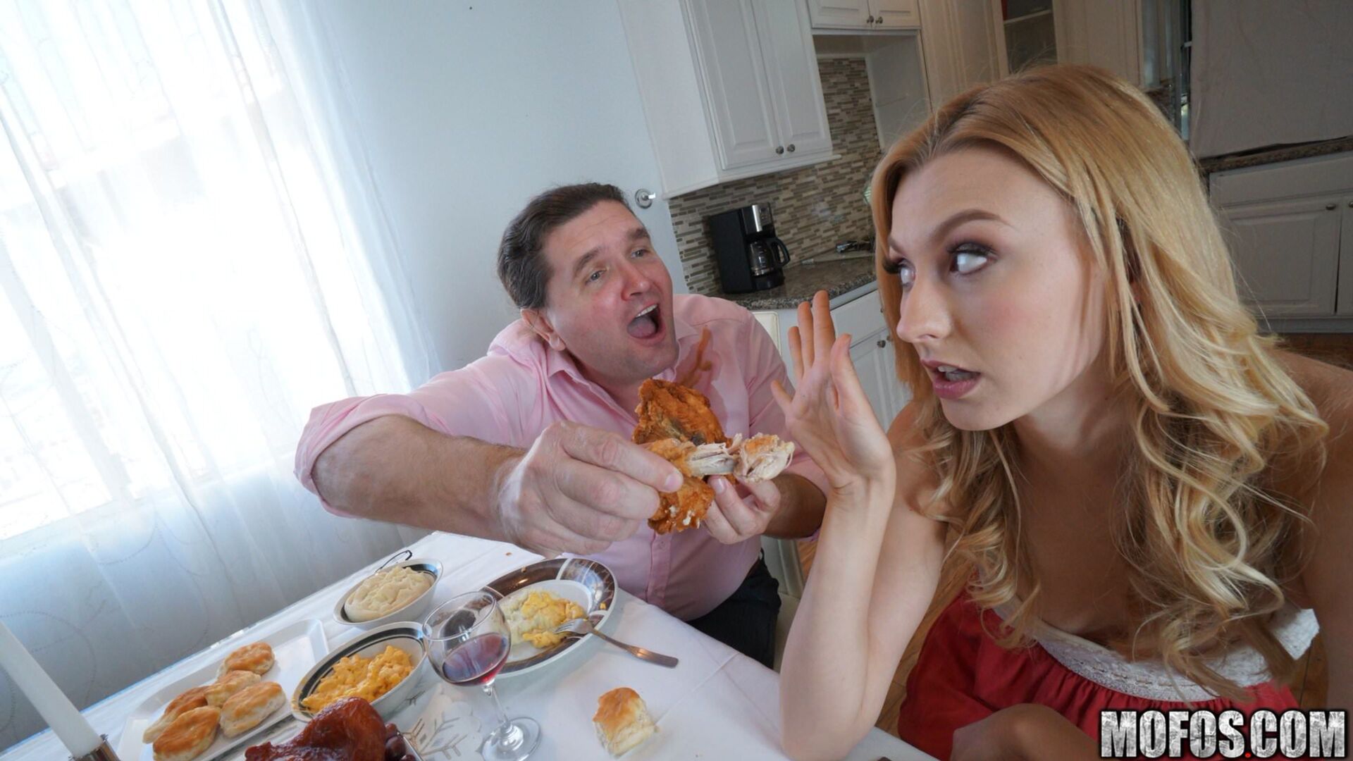 Alexa and Valentina Give Deepthroat BJ