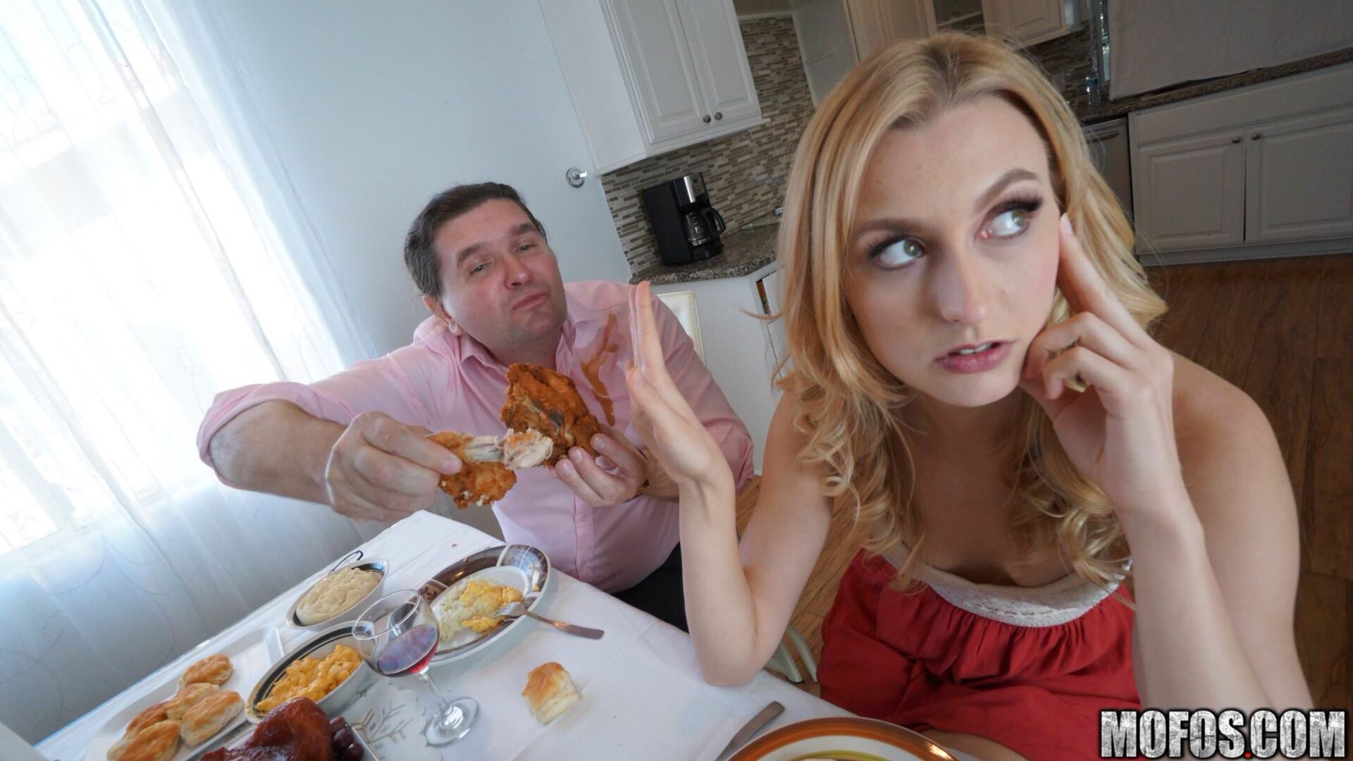 Alexa and Valentina Give Deepthroat BJ
