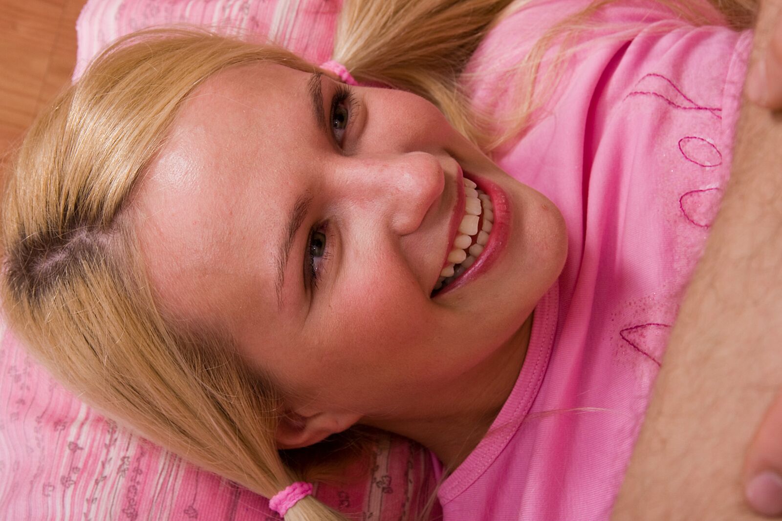 Radiant Blonde Teen Sucks Cock Like an Angel