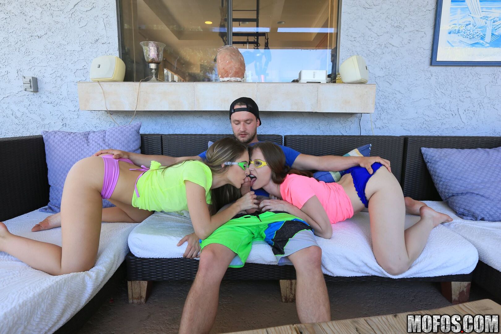 Two Bikini Babes Share a Boyfriend