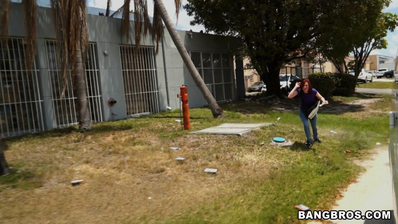 Amateur Redhead White Girl Gives Up Her Ass for Cash