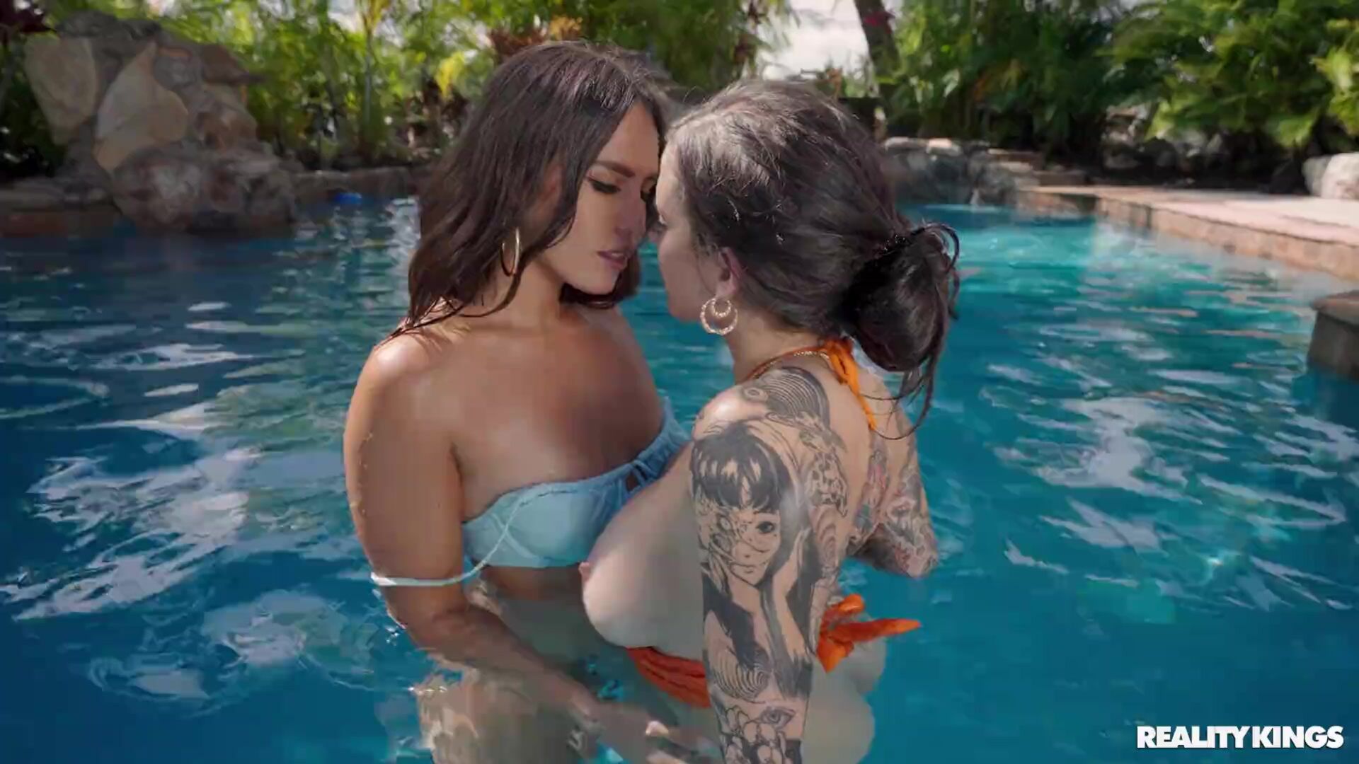 Playing By The Pool