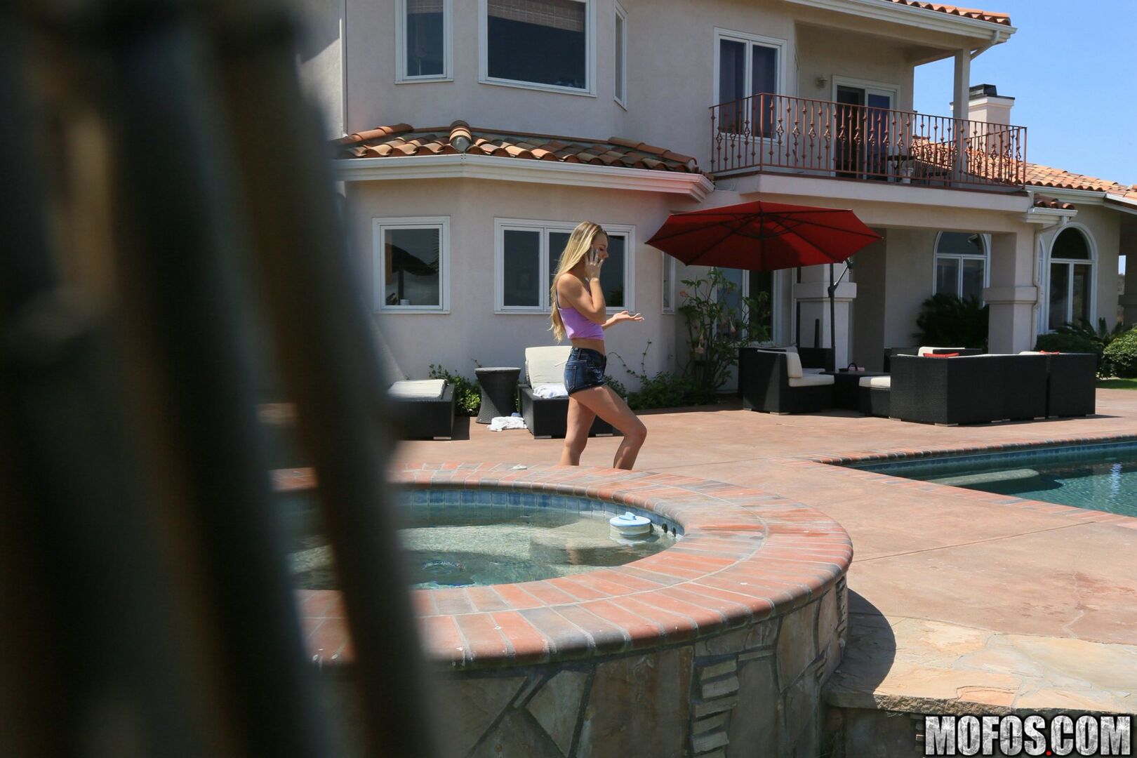 Voyeur Watches Naked Busty Blonde