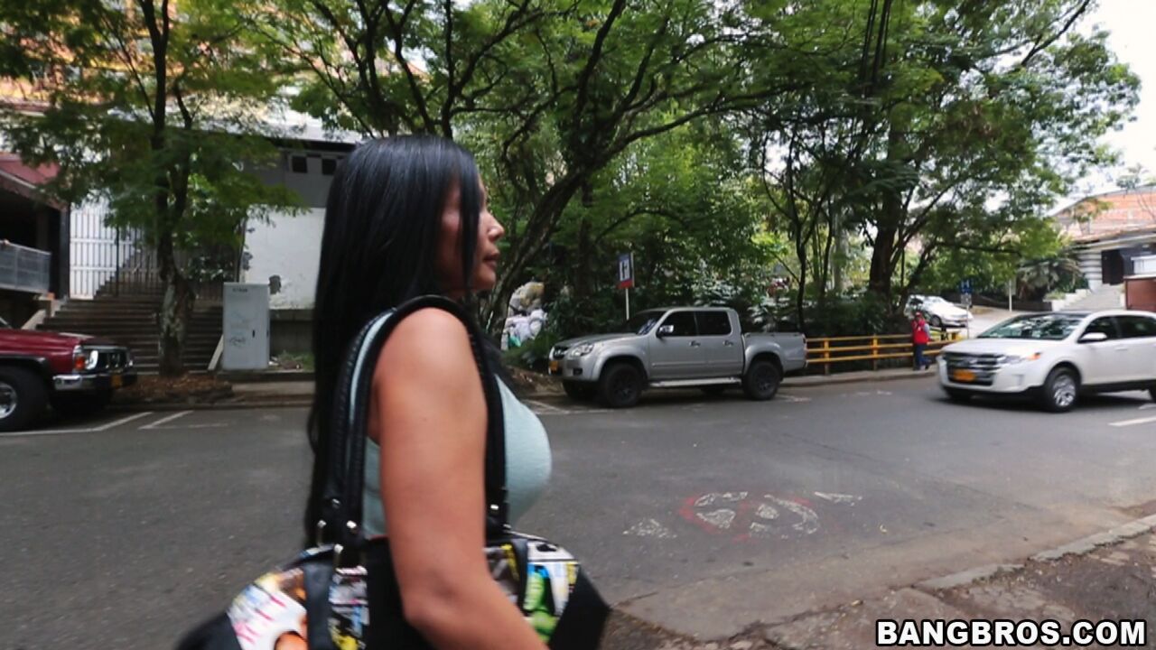 The BangBus in Colombia Fucking A Big Booty Latina Milf!