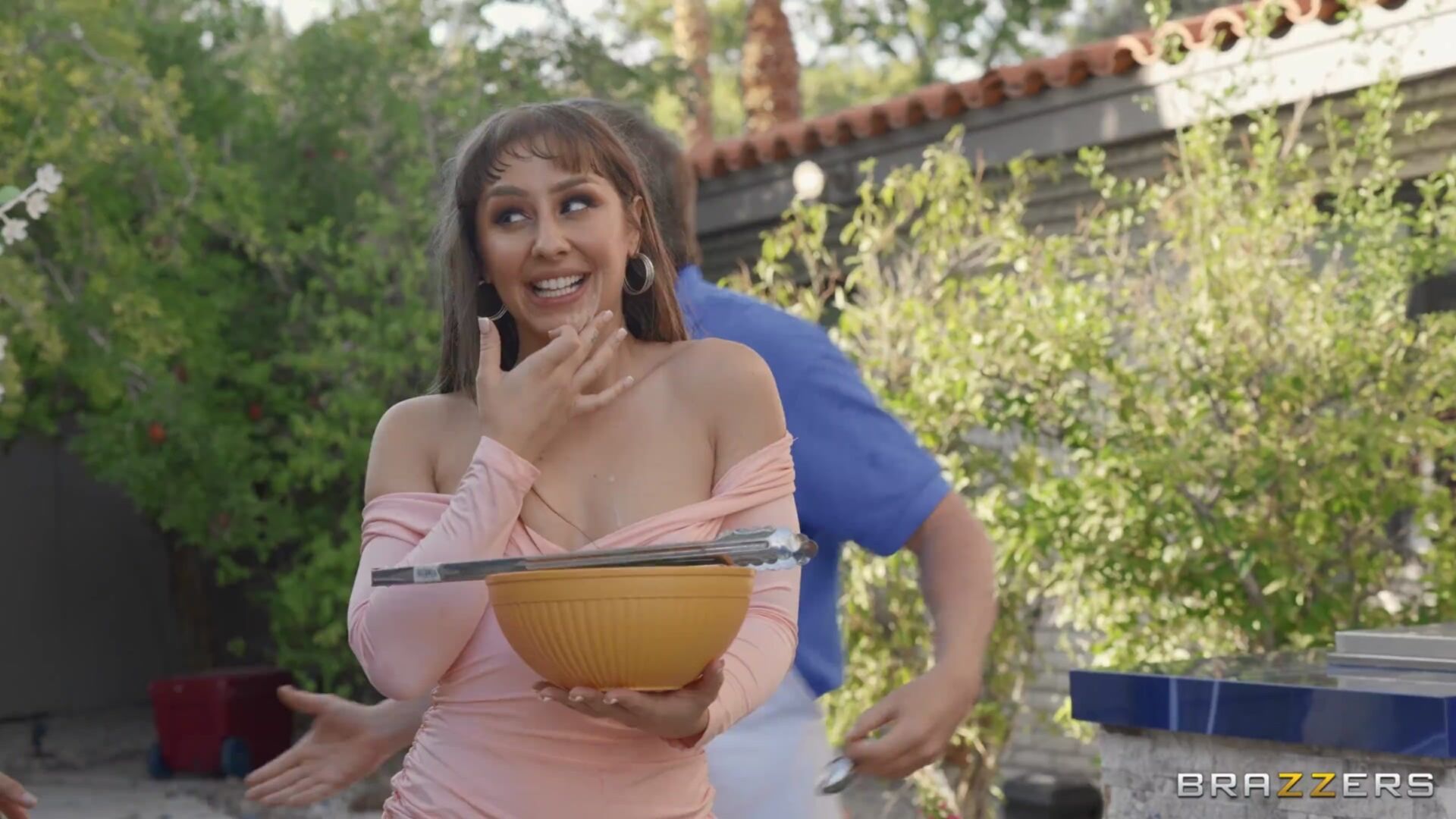 New Neighbor Gets Oily Anal