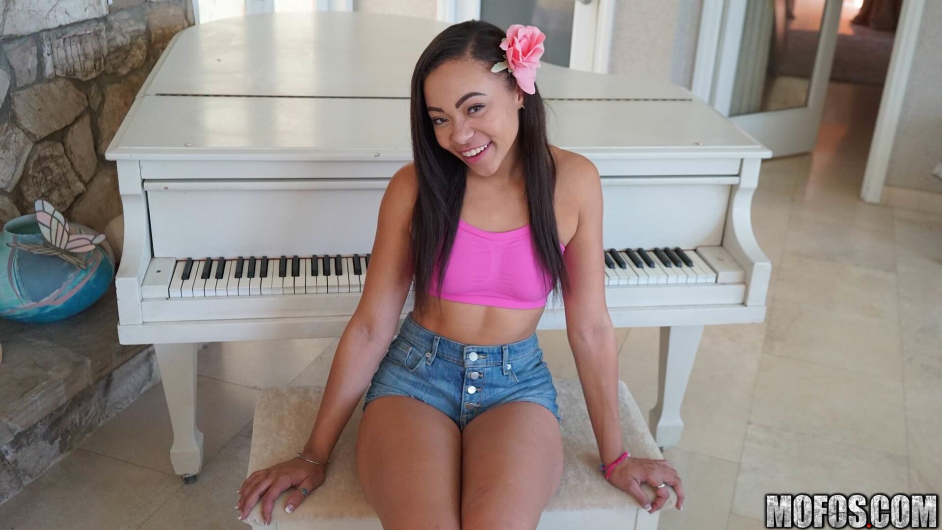 Giggly Latina in Piledriver