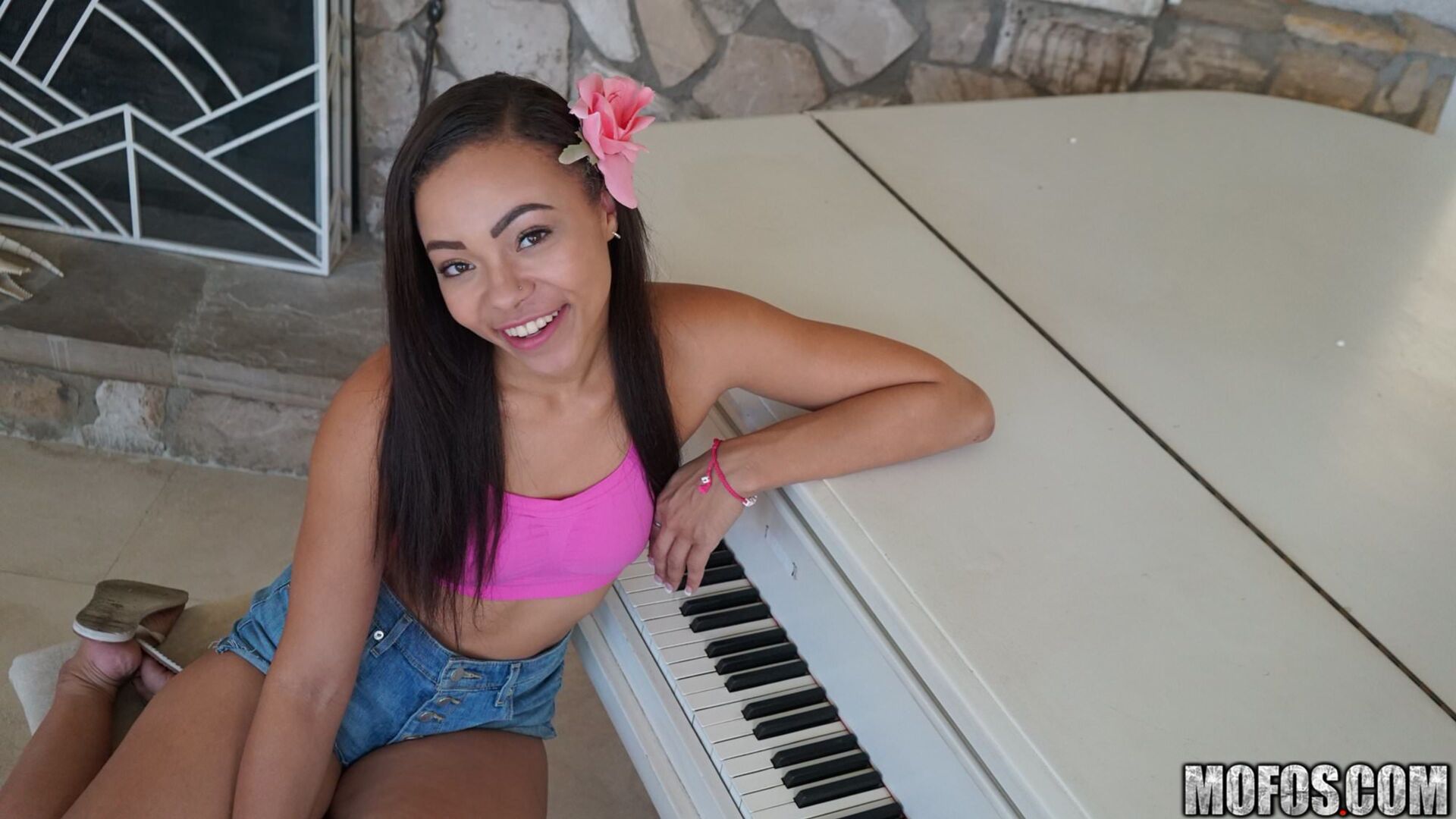 Giggly Latina in Piledriver