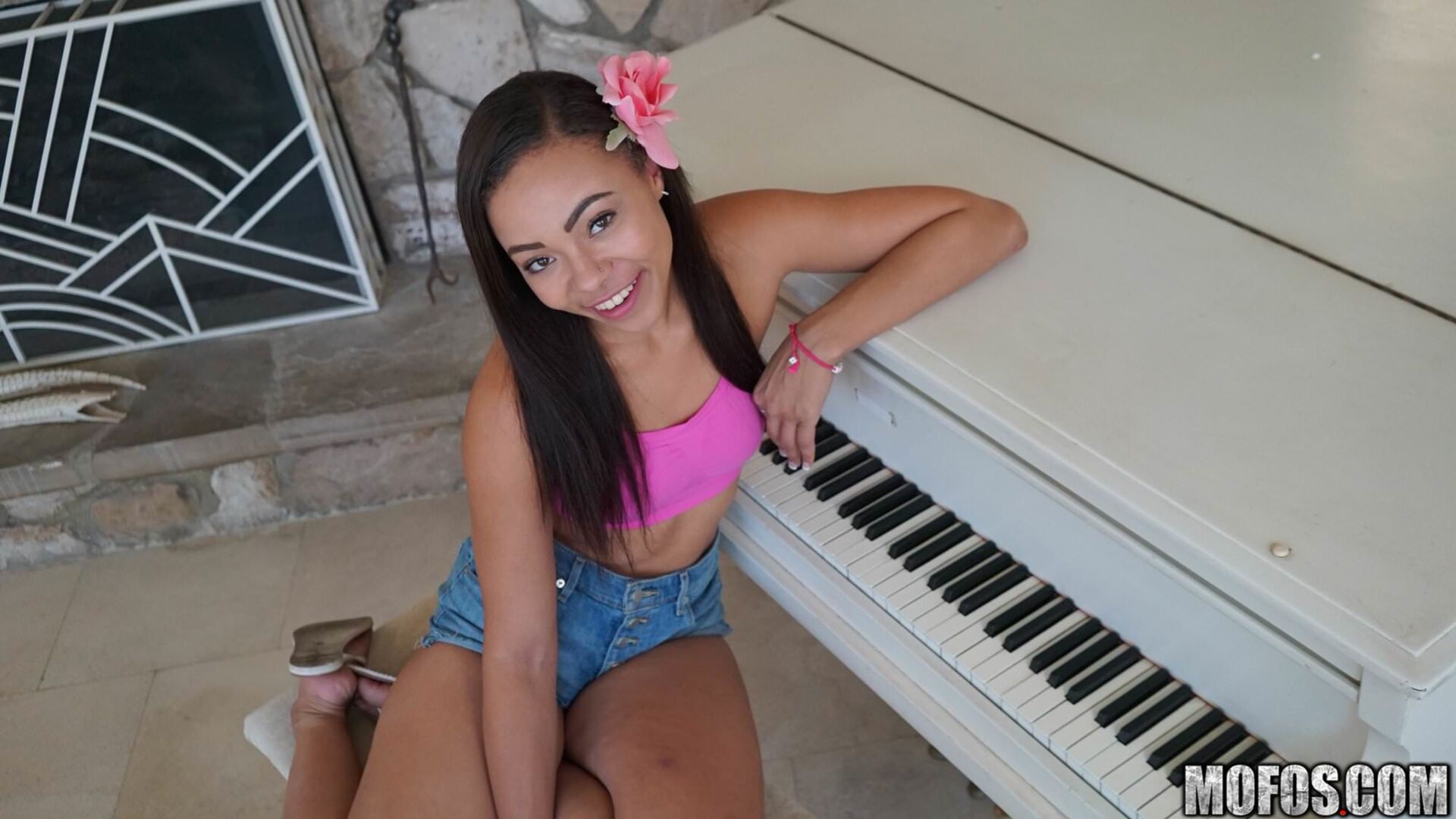 Giggly Latina in Piledriver