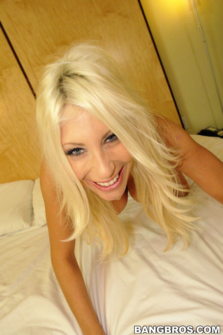 Banging A Busty Blonde Milf's Shaved Pussy on the Bed