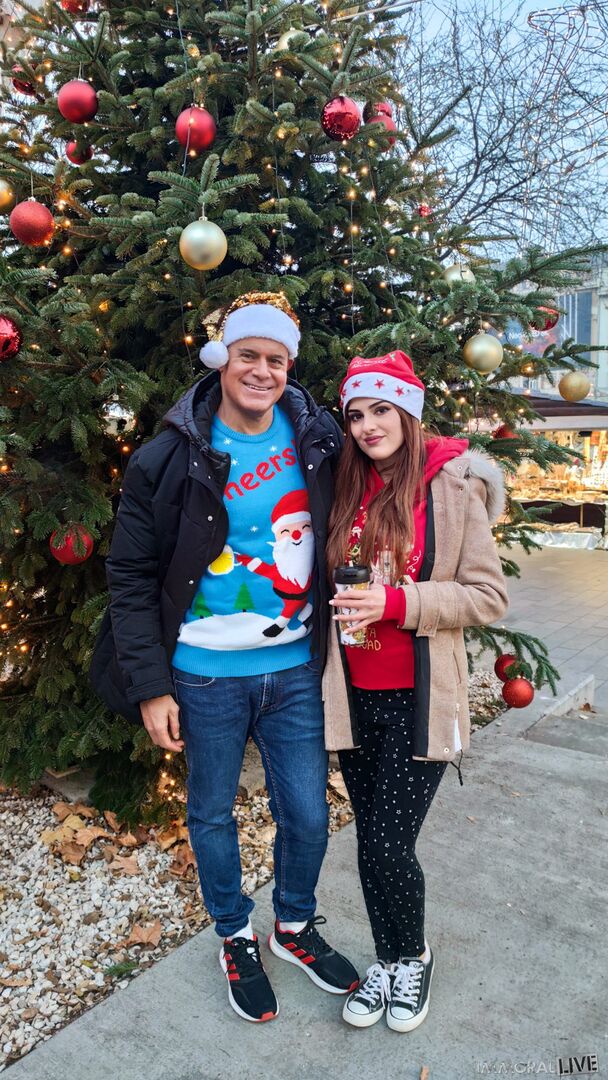 Cheating Redhead with Super Tight Pussy from Christmas Market Makes Two Men Cum Early