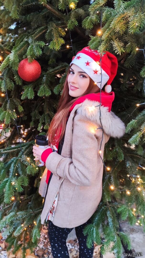 Cheating Redhead with Super Tight Pussy from Christmas Market Makes Two Men Cum Early
