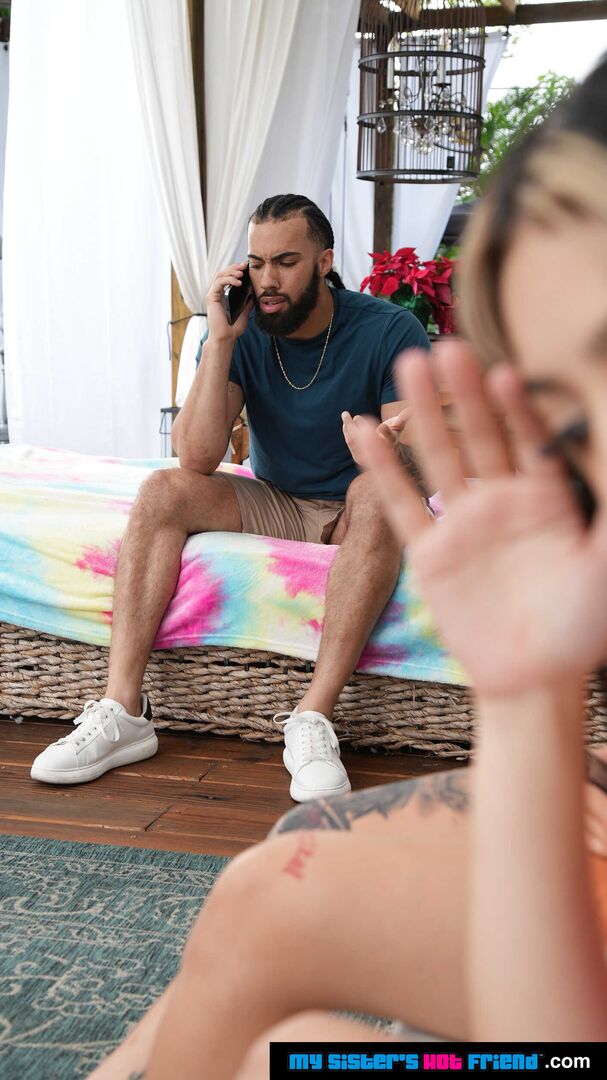 Hot latina Violet Gems takes big black cock while on vacation