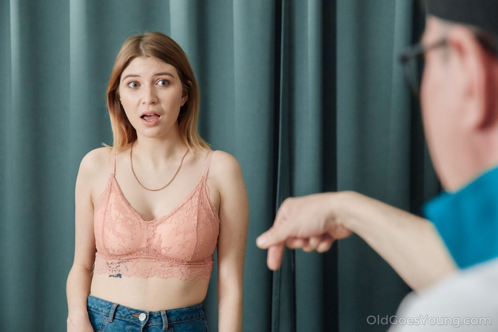 Stepdad punishes his naughty stepdaughter