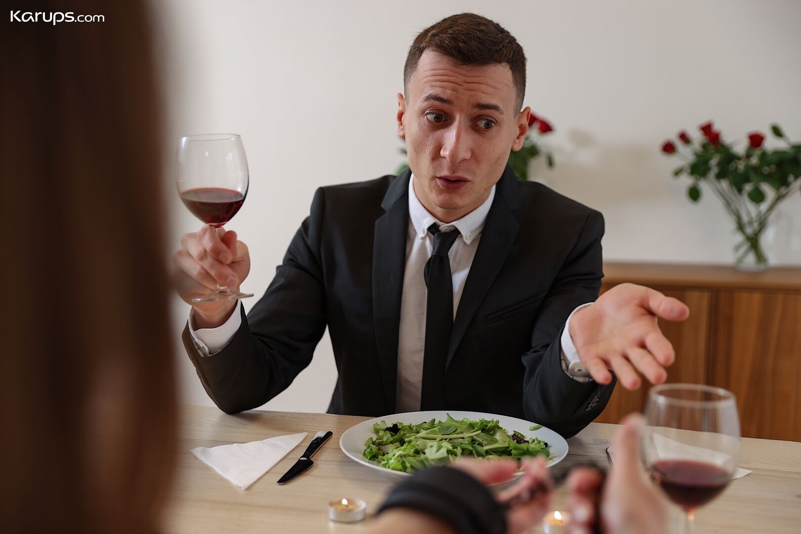 BOUND STRESSED DINNER GUEST