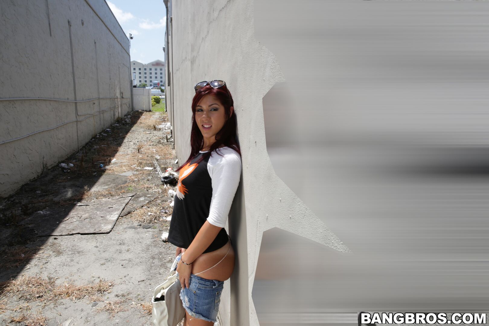 Cute Redhead Sucks Big Dick In Public