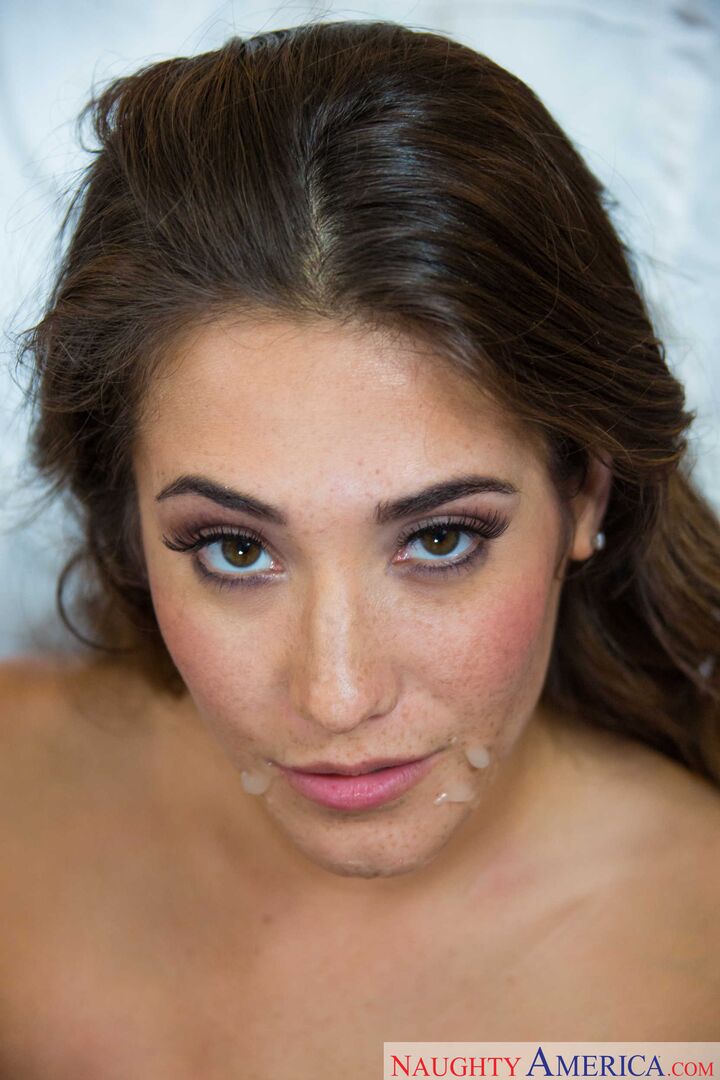 Eva Lovia fucking in the bed with her small tits