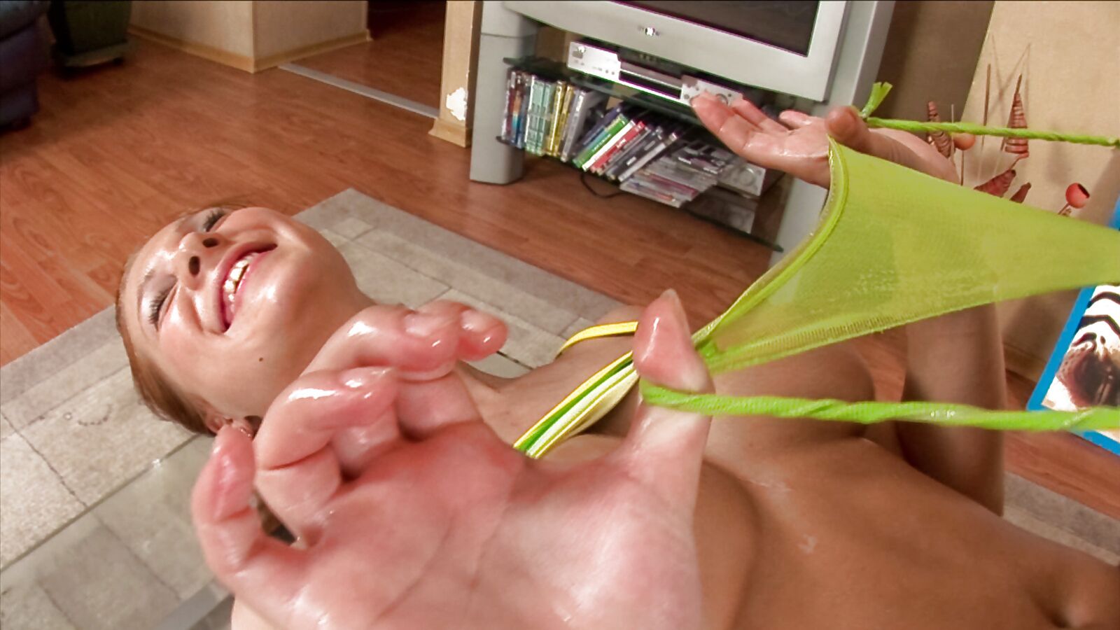 Oiled Up Teen Ursula Has Never Been Hornier